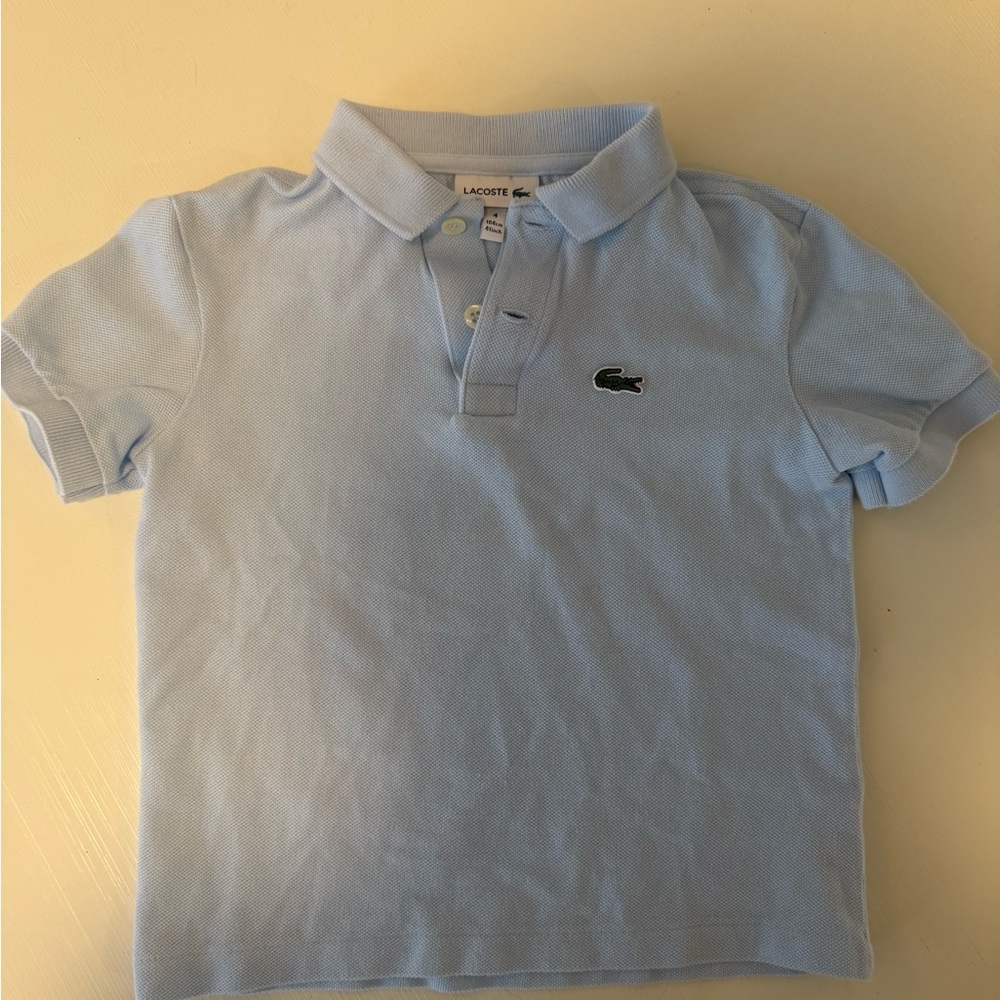 Lacoste Kids Sky Blue Polo Shirt